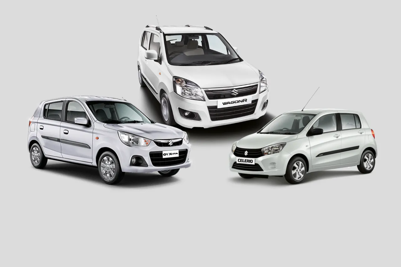 Alto, WagonR, Celerio Taxi Vehicles